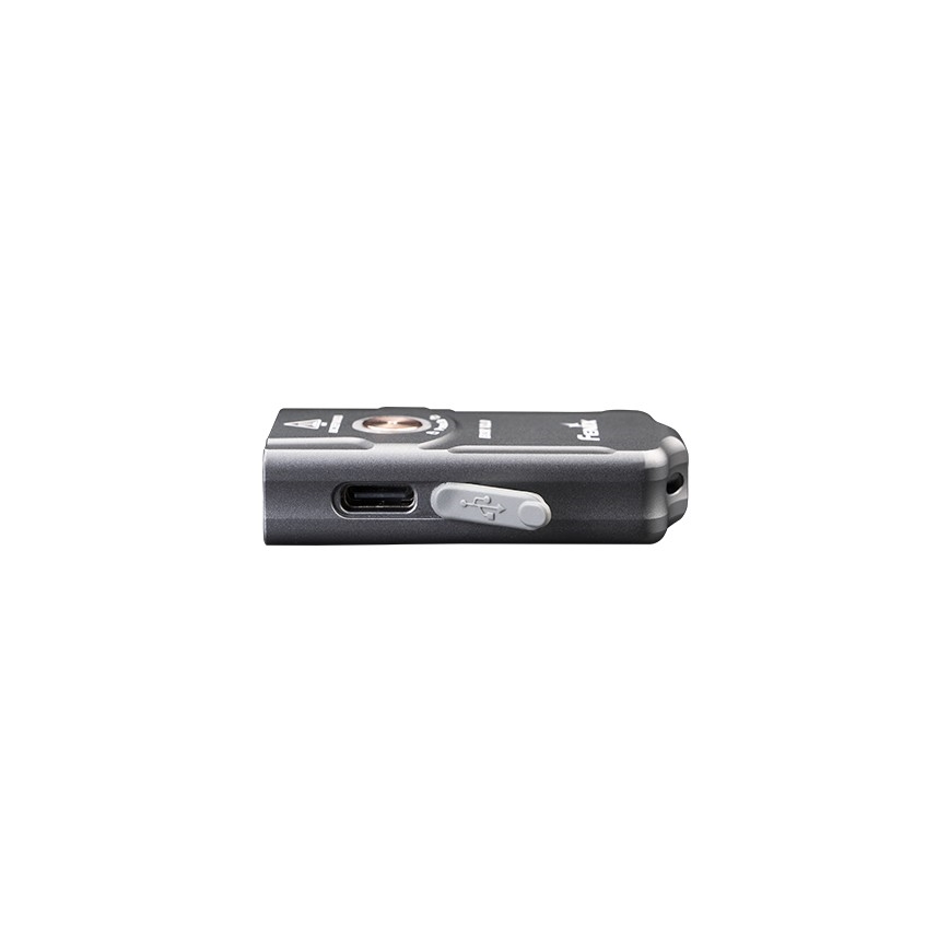 Fenix E03RV20GREY - LED pakraunamas žibintuvėlis LED/USB IP66 500 blizgus 30 h 400 mAh