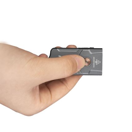 Fenix E03RV20GREY - LED pakraunamas žibintuvėlis LED/USB IP66 500 blizgus 30 h 400 mAh