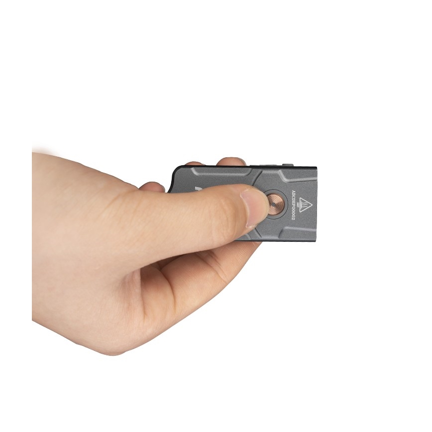 Fenix E03RV20GREY - LED pakraunamas žibintuvėlis LED/USB IP66 500 blizgus 30 h 400 mAh