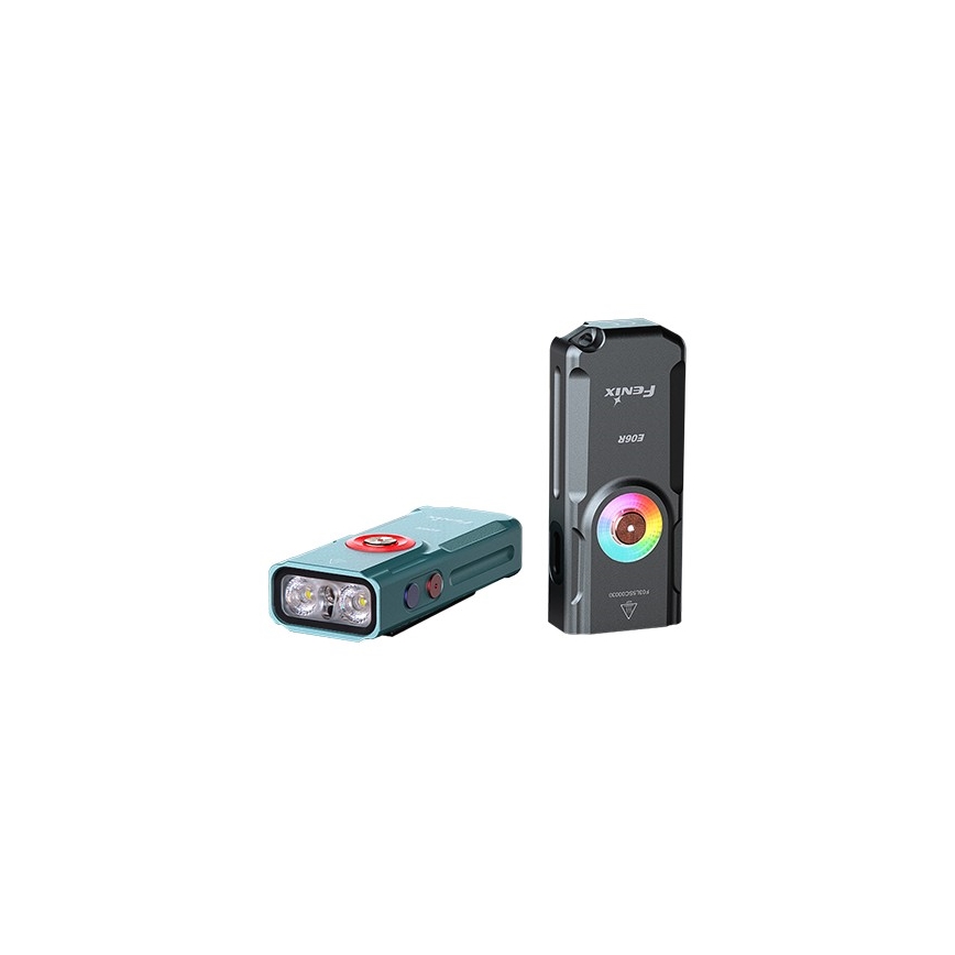 Fenix E06RGRY - LED Pritemdomas įkraunamas žibintuvėlis UV LED/USB IP66 700 blizgus 60 h pilka