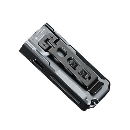 Fenix E06RGRY - LED Pritemdomas įkraunamas žibintuvėlis UV LED/USB IP66 700 blizgus 60 h pilka