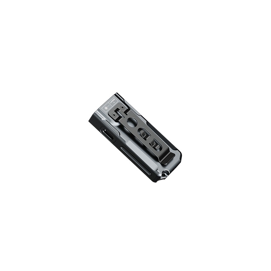 Fenix E06RGRY - LED Pritemdomas įkraunamas žibintuvėlis UV LED/USB IP66 700 blizgus 60 h pilka