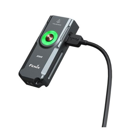 Fenix E06RGRY - LED Pritemdomas įkraunamas žibintuvėlis UV LED/USB IP66 700 blizgus 60 h pilka