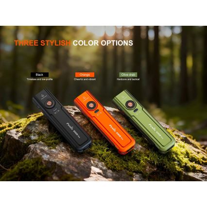 Fenix E06RPROEUOLI - reguliuojamo ryškumo įkraunamas LED žibintuvėlis LED/USB 1650 mAh IP66 1600 lm 111 val. žalias