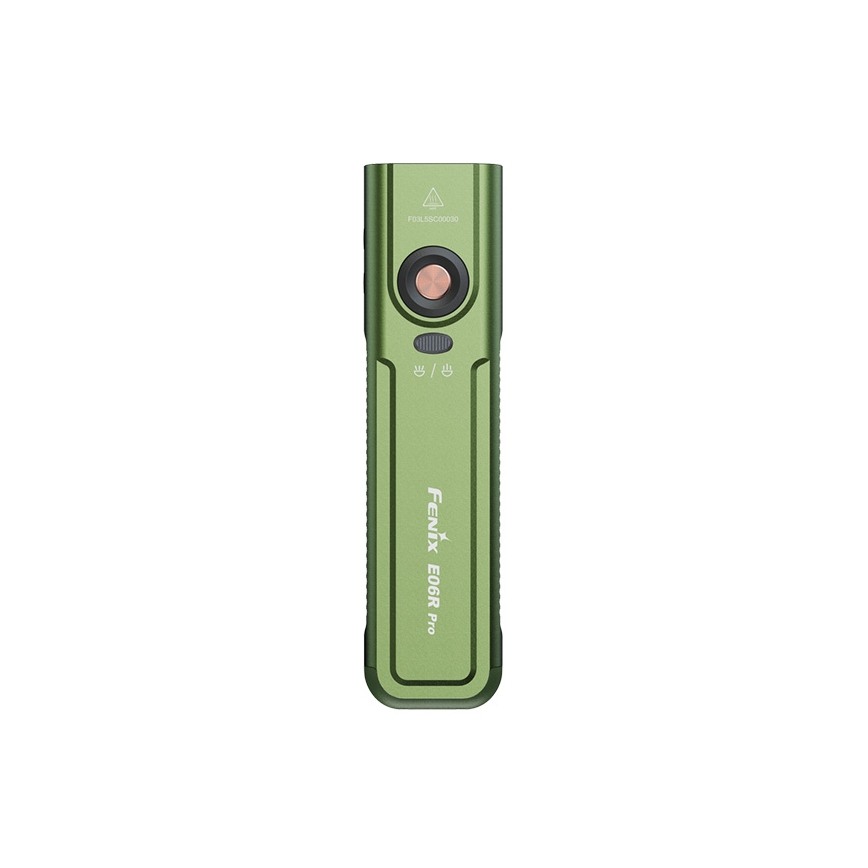 Fenix E06RPROEUOLI - reguliuojamo ryškumo įkraunamas LED žibintuvėlis LED/USB 1650 mAh IP66 1600 lm 111 val. žalias