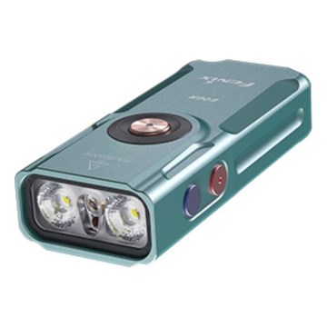 Fenix E06RTKS - LED Pritemdomas įkraunamas žibintuvėlis UV LED/USB IP66 700 blizgus 60 h turkis