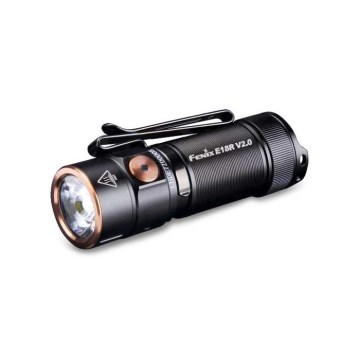 Fenix E18RV20800 - LED su reguliuojamu ryškumu įkraunamas žibintuvėlis LED/USB/1xCR123A 800 mAh IP68 1200 lm 200 val. juodas