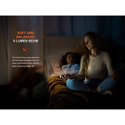 Fenix E28RV20 - LED Pritemdomas įkraunamas žibintuvėlis LED/USB/2xCR123A IP68 1700 blizgus 260 h 3400 mAh