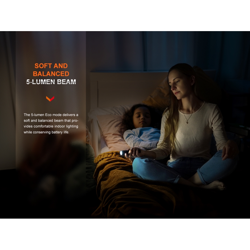 Fenix E28RV20 - LED Pritemdomas įkraunamas žibintuvėlis LED/USB/2xCR123A IP68 1700 blizgus 260 h 3400 mAh