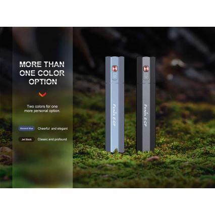 Fenix ECPBLCK - LED pakraunamas žibintuvėlis su maitinimo banku USB IP68 1600 blizgus 504 h 5000 mAh juoda