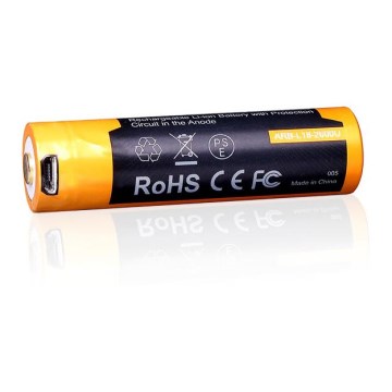 Fenix FE18650LI26USB - 1 vnt. Įkraunama baterija USB / 3,6 V 2600 mAh