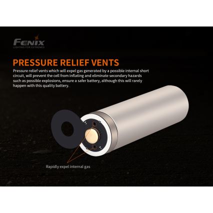 Fenix FE21700V20 - Įkraunamas 21700 akumuliatorius, 3,6 V, 5000 mAh, 1 vnt.
