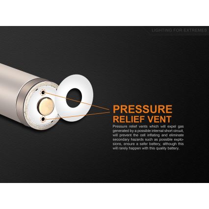 Fenix FERCR123ALIIONUP - 1 vnt. Įkraunama ličio jonų baterija su USB įkrovimu, 3,6 V, 700 mAh