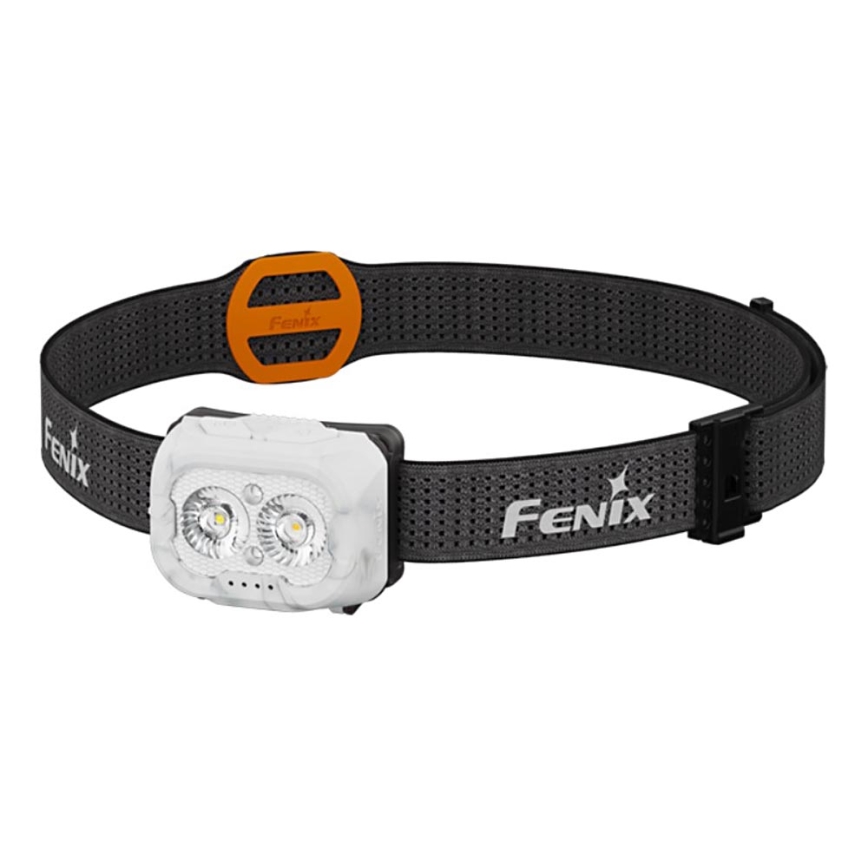 Fenix HL18RTV20WHT - LED  Pritemdomas įkraunamas galvos žibintas LED/USB IP66 800 blizgus 160 h balta/juoda