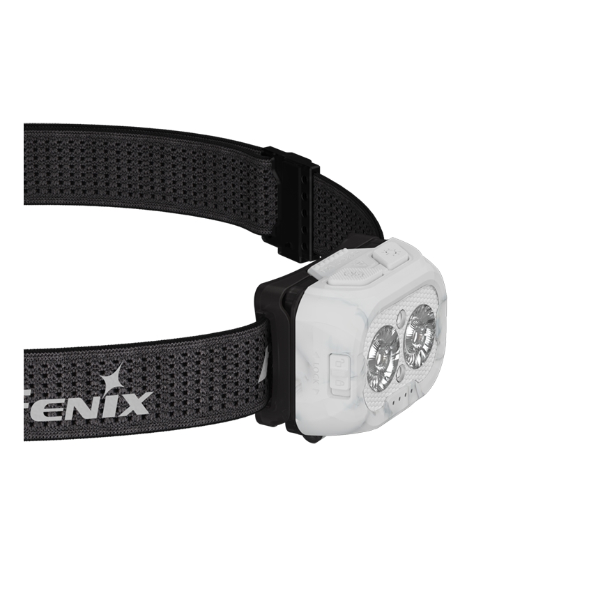 Fenix HL18RTV20WHT - LED  Pritemdomas įkraunamas galvos žibintas LED/USB IP66 800 blizgus 160 h balta/juoda