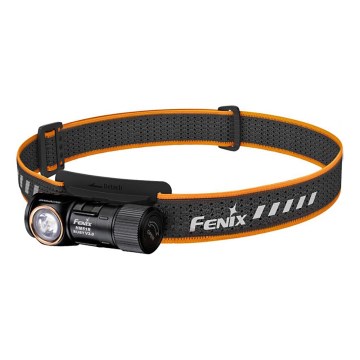 Fenix HM51RV30 - LED reguliuojamo ryškumo įkraunamas galvos žibintas LED/USB/1xCR123A 950 mAh IP68 860 lm 125 h oranžinė