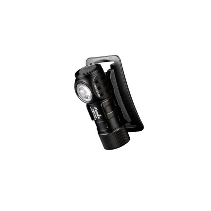 Fenix HM51RV3ABL - LED įkraunamas galvos žibintas su reguliuojamu ryškumu LED/USB/1xCR123A 950 mAh IP68 860 lm 125 h juodas