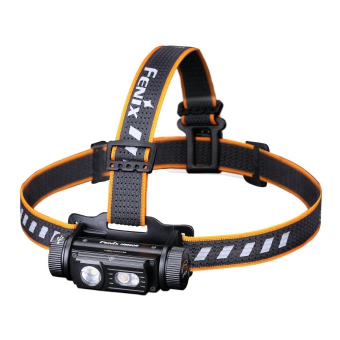 Fenix HM60R - LED Pritemdomas įkraunamas galvos žibintas 4xLED/USB/2xCR123A IP68 1300 blizgus 300 h 3400 mAh