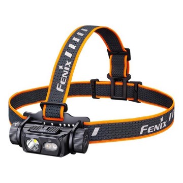 Fenix HM60RV20 - LED reguliuojamo ryškumo įkraunamas galvos žibintas LED/USB 4000 mAh IP68 1600 lm 292 val. oranžinis