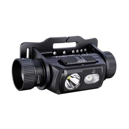 Fenix HM60RV20 - LED reguliuojamo ryškumo įkraunamas galvos žibintas LED/USB 4000 mAh IP68 1600 lm 292 val. oranžinis