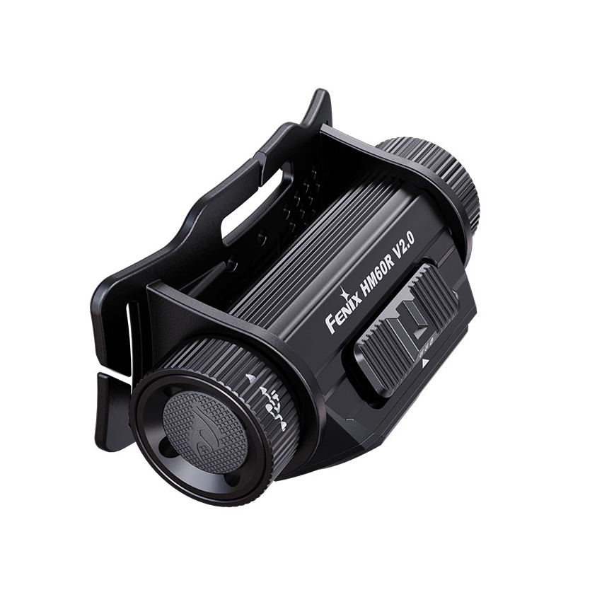 Fenix HM60RV20 - LED reguliuojamo ryškumo įkraunamas galvos žibintas LED/USB 4000 mAh IP68 1600 lm 292 val. oranžinis
