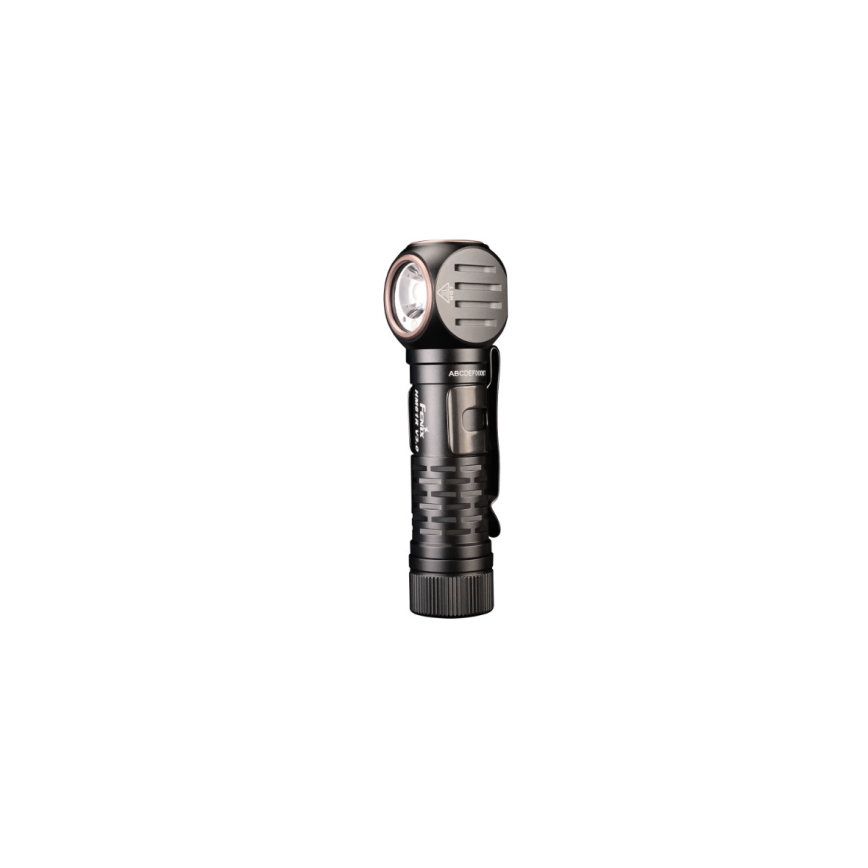 Fenix HM61RV30 - LED reguliuojamas įkraunamas galvos žibintas LED/USB/1xCR123A 4000 mAh IP68 1800 lm 400 h juodas