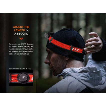 Fenix HM62TMGM - LED Pritemdomas įkraunamas galvos žibintas LED/USB IP68 1200 blizgus 280 h 3400 mAh