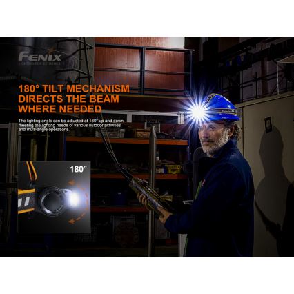 Fenix HM70R - LED pakraunamas žibintuvėlis ant galvos 4xLED/1x21700 IP68 1600 blizgus 800 h 5000 mAh