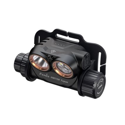 Fenix HM75RTOPAZ - LED Pritemdomas įkraunamas galvos žibintas LED/USB IP68 1600 blizgus 210 h 4000 mAh