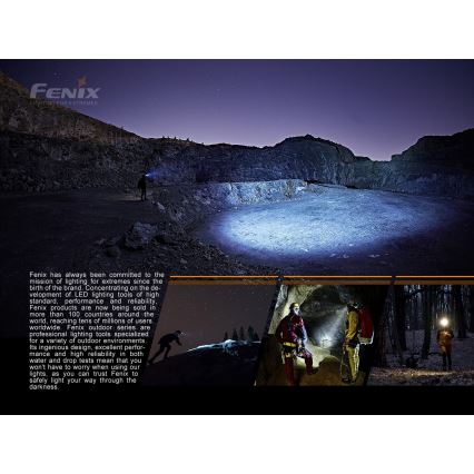Fenix HP16R1250 - LED pakraunamas žibintuvėlis ant galvos 3xLED/USB 4xAA IP66 1250 lm 600 h 3000 mAh