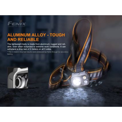 Fenix HP25RV20-LED Pritemdomas įkraunamas galvos žibintas 3xLED/1x21700 IP66 1600 lm 800 h