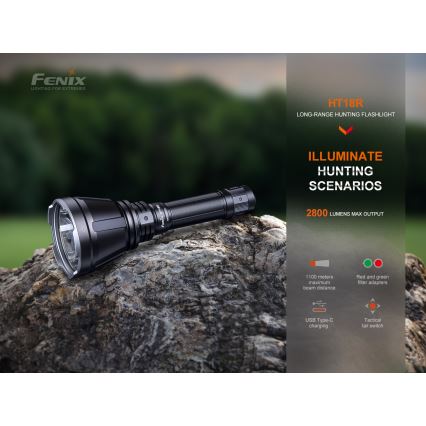 Fenix HT18R - LED Pritemdomas įkraunamas žibintuvėlis LED/1x21700 IP68 2800 lm 42 h 5000 mAh