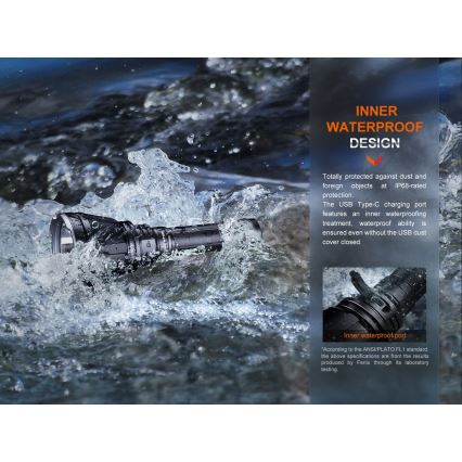 Fenix HT18R - LED Pritemdomas įkraunamas žibintuvėlis LED/1x21700 IP68 2800 lm 42 h 5000 mAh