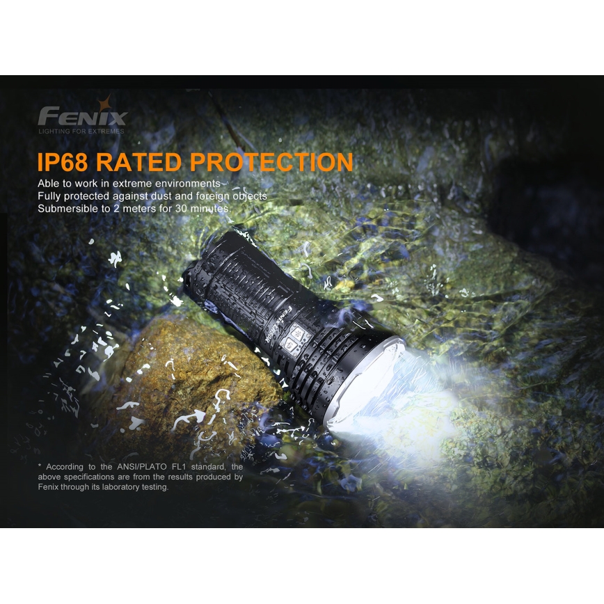 Fenix LR50R - LED Įkraunamas žibintuvėlis4xLED/USB IP68 12000 lm 58 valandos
