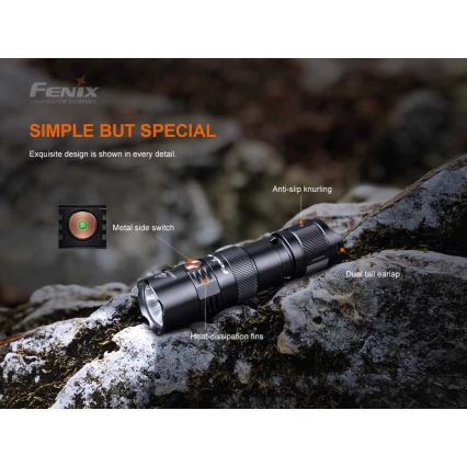 Fenix PD25R - LED pakraunamas žibintuvėlis LED/USB/1xCR123A IP68 800 lm 70 h 700 mAh