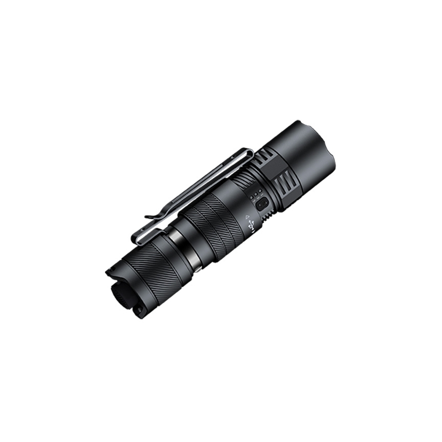 Fenix PD26RACE - reguliuojamo ryškumo įkraunamas LED žibintuvėlis LED/USB 1600 mAh IP68 1300 lm 556 h juodas