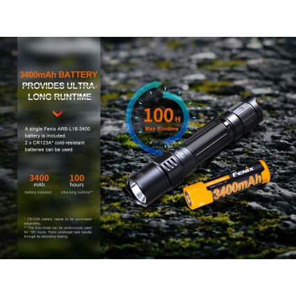 Fenix PD35R - Įkraunamas LED žibintuvėlis LED/USB/2xCR123A IP68 1700 lm 100 val. 3400 mAh