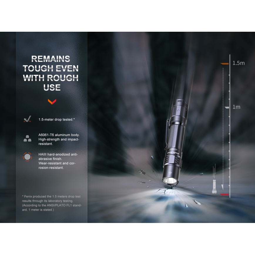 Fenix PD35R - Įkraunamas LED žibintuvėlis LED/USB/2xCR123A IP68 1700 lm 100 val. 3400 mAh