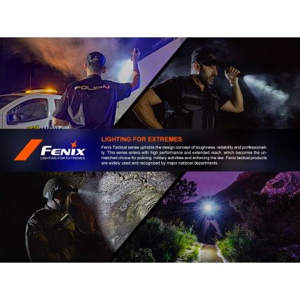 Fenix PD36RACE - reguliuojamo ryškumo įkraunamas LED žibintas LED/USB 5000 mAh IP68 3000 lm 63,45 h juodas