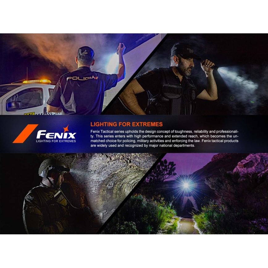 Fenix PD36RACE - reguliuojamo ryškumo įkraunamas LED žibintas LED/USB 5000 mAh IP68 3000 lm 63,45 h juodas