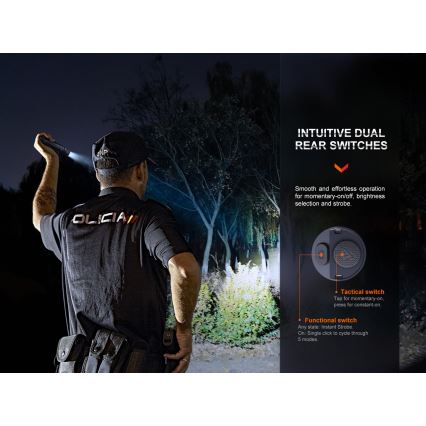 Fenix PD36RPRO - LED Taktinis įkraunamas žibintuvėlis LED/USB IP68 2800 lm 42 h 5000 mAh