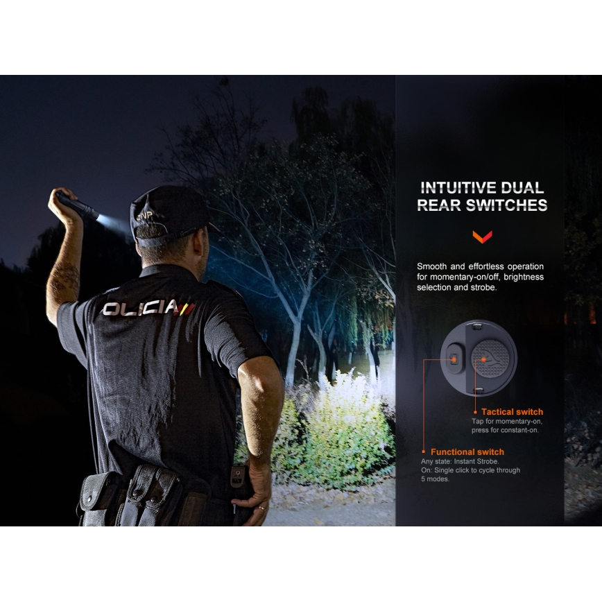 Fenix PD36RPRO - LED Taktinis įkraunamas žibintuvėlis LED/USB IP68 2800 lm 42 h 5000 mAh
