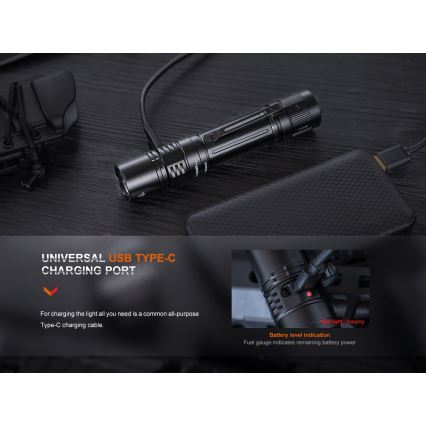 Fenix PD36RPRO - LED Taktinis įkraunamas žibintuvėlis LED/USB IP68 2800 lm 42 h 5000 mAh