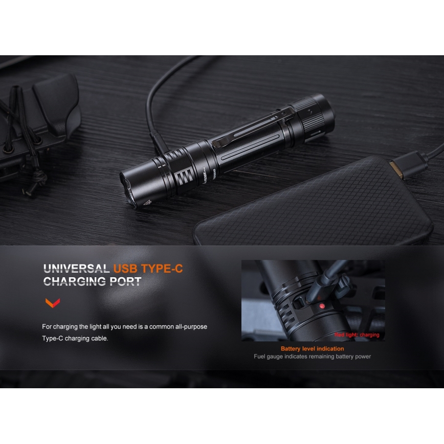 Fenix PD36RPRO - LED Taktinis įkraunamas žibintuvėlis LED/USB IP68 2800 lm 42 h 5000 mAh