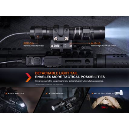 Fenix PD36RPRO - LED Taktinis įkraunamas žibintuvėlis LED/USB IP68 2800 lm 42 h 5000 mAh