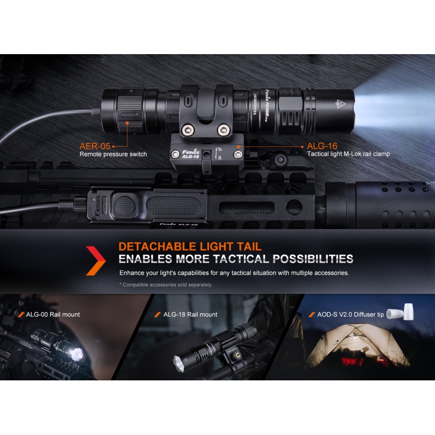 Fenix PD36RPRO - LED Taktinis įkraunamas žibintuvėlis LED/USB IP68 2800 lm 42 h 5000 mAh