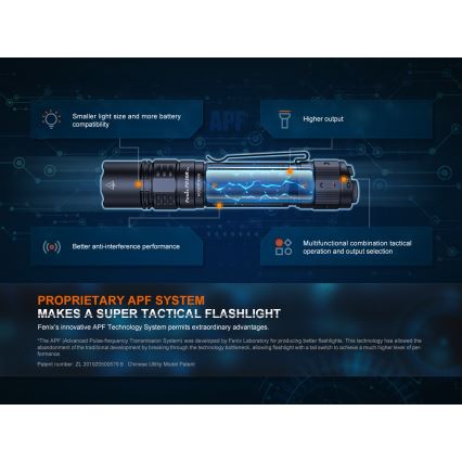 Fenix PD36RPRO - LED Taktinis įkraunamas žibintuvėlis LED/USB IP68 2800 lm 42 h 5000 mAh