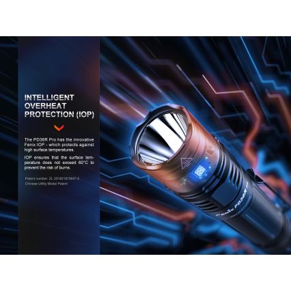 Fenix PD36RPRO - LED Taktinis įkraunamas žibintuvėlis LED/USB IP68 2800 lm 42 h 5000 mAh