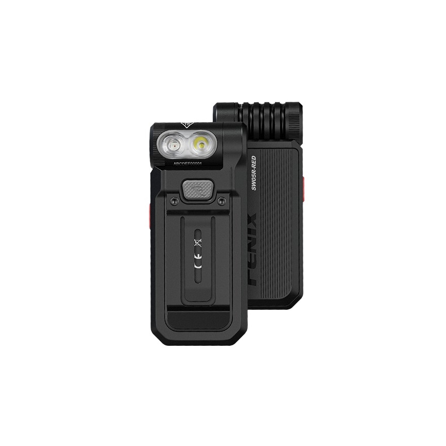 Fenix SW05RREDBLC - LED Pritemdomas įkraunamas žibintuvėlis LED/USB IPX6 150 lm 49 h juoda