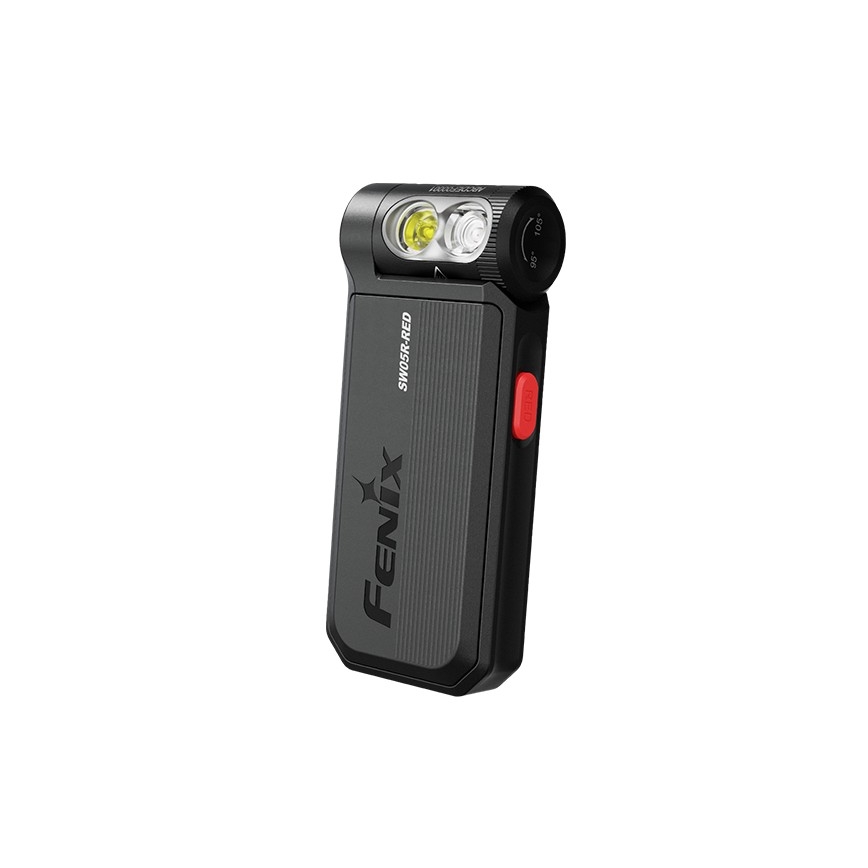 Fenix SW05RREDBLC - LED Pritemdomas įkraunamas žibintuvėlis LED/USB IPX6 150 lm 49 h juoda